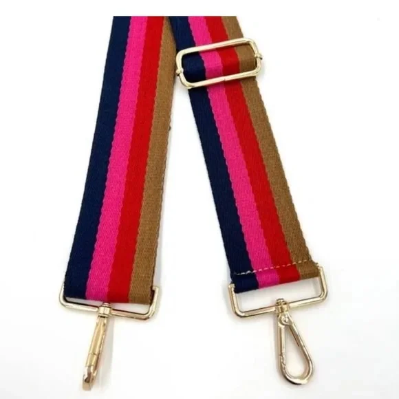 Thomas & Lee Company Multi Color Stripe Guitar Purse Strap NWT - Picture 4 of 7